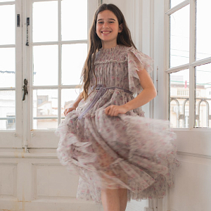 Платье C'ERA UNA VOLTA "Pink Roses", розовое